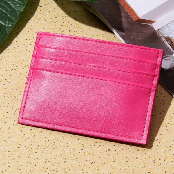 Men Card Holder Driver License Holster Multi Card Bank Card Holder (Rose Red) - Image 2