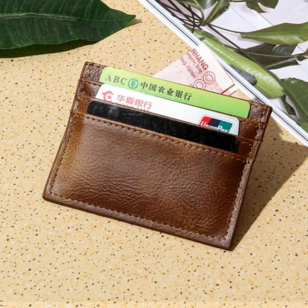 Men Card Holder Driver License Holster Multi Card Bank Card Holder (Rose Red) - Image 5