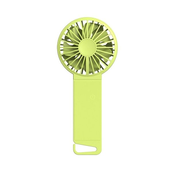 F5 Mute Portable Hand Hold Folding Fan (Fluorescent Green)