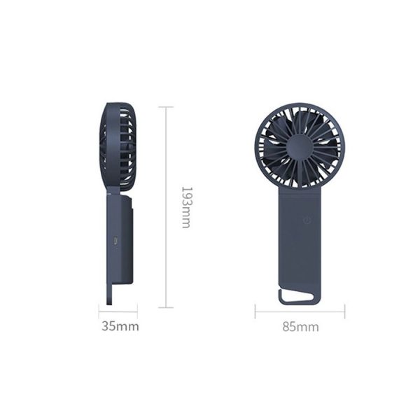 F5 Mute Portable Hand Hold Folding Fan (Fluorescent Green) - Image 3