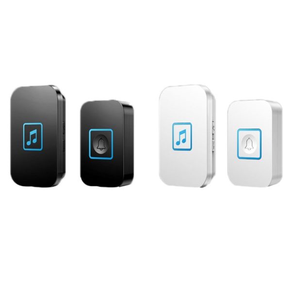 CACAZI A86 Electronic Music Remote Control Doorbell One For One AC Wireless Doorbell, Style: EU Plug (White) - Image 2