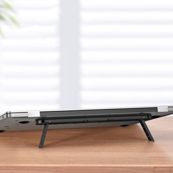 Oatsbasf 03362 Laptop Cooling Stand Desktop Portable Suspended Vertical Stand (Black) - Image 7