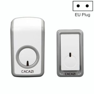 CACAZI W-899 Smart Home Wireless Doorbell Remote Control Doorbell, Style: EU Plug