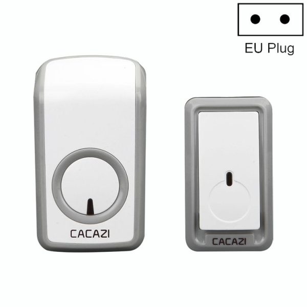 CACAZI W-899 Smart Home Wireless Doorbell Remote Control Doorbell, Style: EU Plug