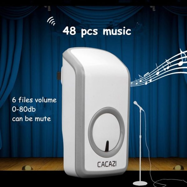 CACAZI W-899 Smart Home Wireless Doorbell Remote Control Doorbell, Style: EU Plug - Image 5