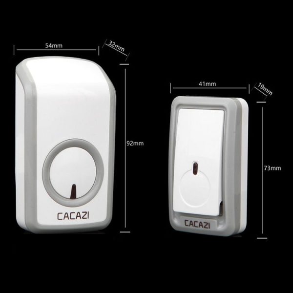CACAZI W-899 Smart Home Wireless Doorbell Remote Control Doorbell, Style: EU Plug - Image 8