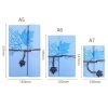 A7 PU Maple Retro Straps Handbook Loose-leaf Notebook (Light Blue) - Image 2