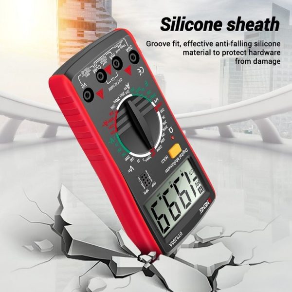 ANENG Automatic High-Precision Intelligent Digital Multimeter, Model: DT9205A HOLD Key (Red) - Image 7