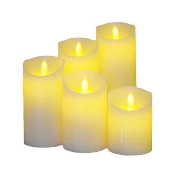 LED Electronic Candle Light Birthday Wedding Home Decoration Props Candle Holder, Rechargeable, Size: 7.5 x 10CM - Image 2