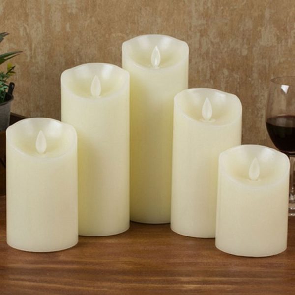 LED Electronic Candle Light Birthday Wedding Home Decoration Props Candle Holder, Rechargeable, Size: 7.5 x 10CM - Image 4