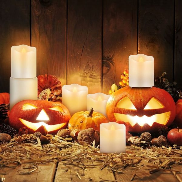 LED Electronic Candle Light Birthday Wedding Home Decoration Props Candle Holder, Rechargeable, Size: 7.5 x 12.5CM - Image 7