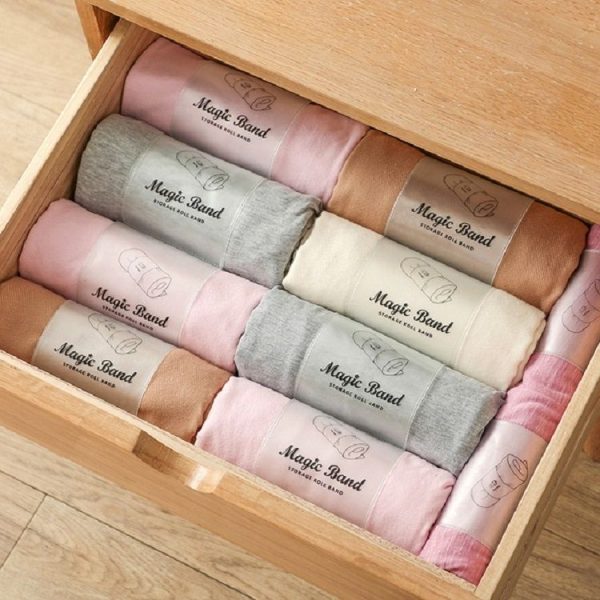 Clothes Magic Band Roll Strap Self-adhesive Strapping Belt Clothing Finishing Storage Belt, Size: Medium (Transparent) - Image 7