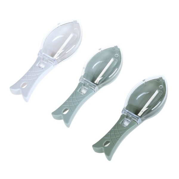 Household Kitchen Tools Manually Remove Fish Scales with Lid Random Color Delivery - Image 2
