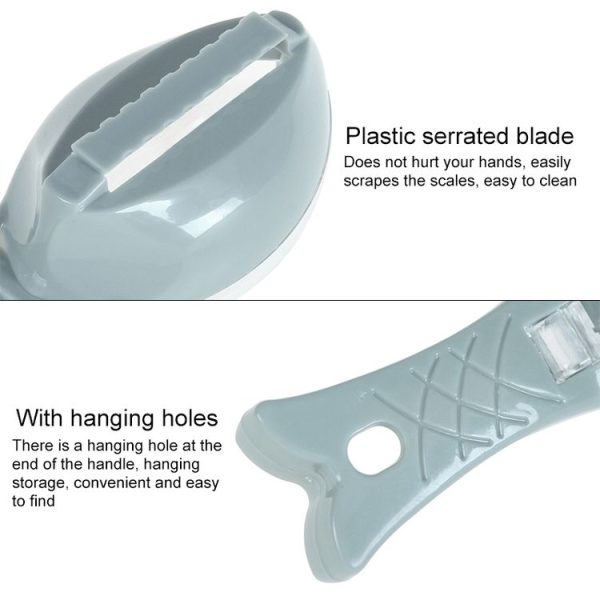 Household Kitchen Tools Manually Remove Fish Scales with Lid Random Color Delivery - Image 4