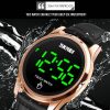SKMEI 1684 Versatile Sports Steel Belt Men Electronic Watch, Colour: Gold - Image 4