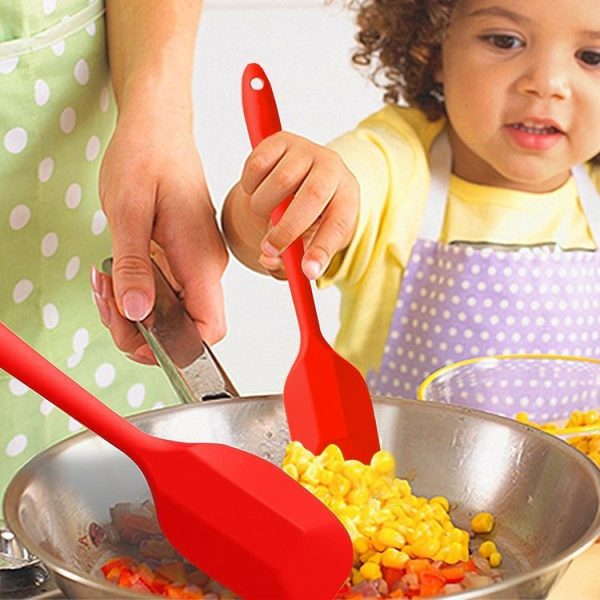 3 in 1 Silicone Spatula Cake Cream Spatula Baking Tool Set (Black) - Image 11
