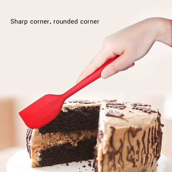 3 in 1 Silicone Spatula Cake Cream Spatula Baking Tool Set (Black) - Image 8