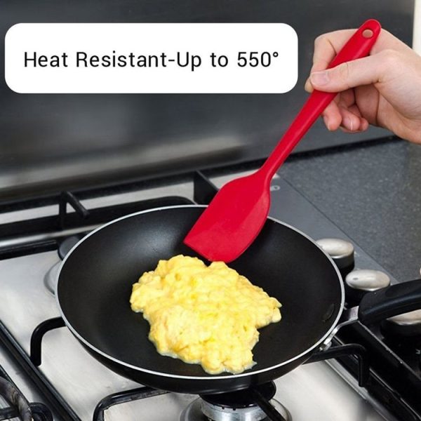 3 in 1 Silicone Spatula Cake Cream Spatula Baking Tool Set (Black) - Image 9