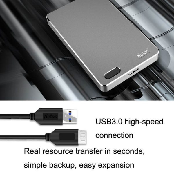 Netac K330 High Speed 2.5 Inch Fingerprint Encrypted Mobile Hard Drive, Capacity: 1TB - Image 4