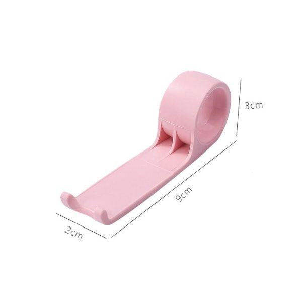 10 PCS Creative Anti-dirty Ring Toilet Lid Lift Toilet Accessories (Pink) - Image 2