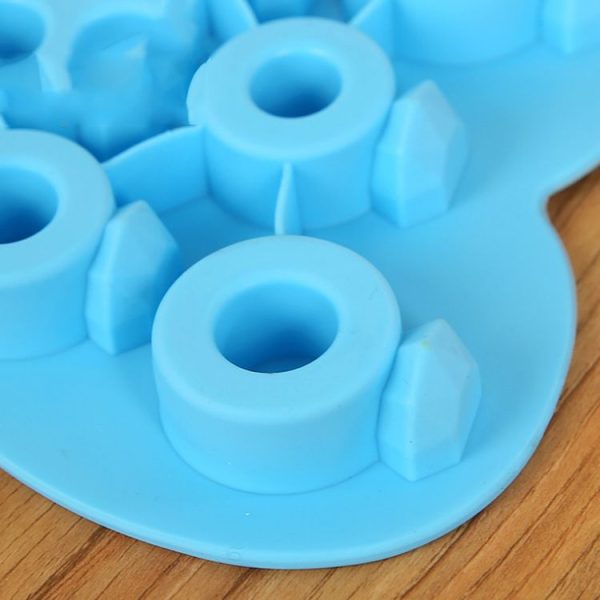 Silicone DIY Creative Ring Ice Mold Ice Box (Pink) - Image 4