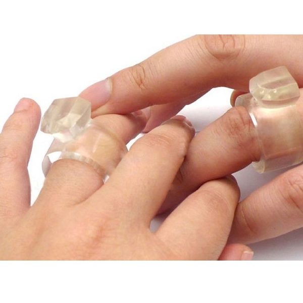 Silicone DIY Creative Ring Ice Mold Ice Box (Pink) - Image 6