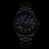 SKMEI 9194 Men Automatic Skeleton Mechanical Steel Band Watch (Rose Gold) - Image 9