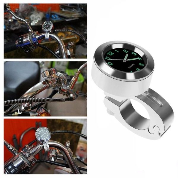 Motorcycle Bike Modified Handlebar Clock Watch (Black) - Image 6