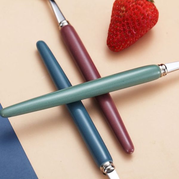 2 in 1 Simple Child Student Travel Portable 304 Stainless Steel Spoon Chopsticks Cutlery Set (Blue) - Image 5