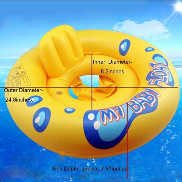 Infant Anti Backwards Swimming Seat Baby Inflatable Swimming ring, Size: Inner Ring Diameter: 36cm - Image 4