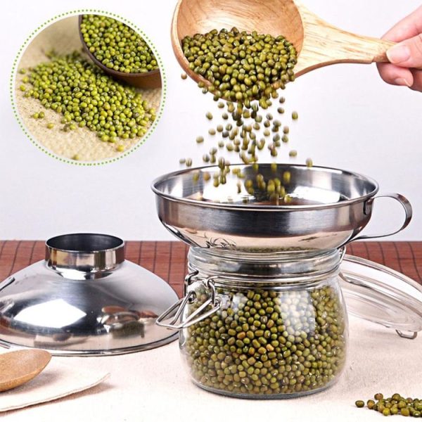 Household Kitchen 304 Stainless Steel Large Caliber Small Food Funnel - Image 4