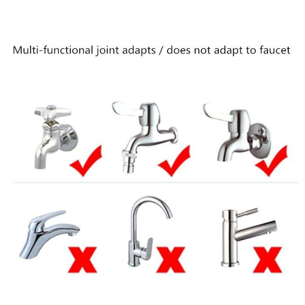 2 PCS Faucet Nipple Universal Joint Car Wash Water Gun Garden Clamp Joint - Image 7