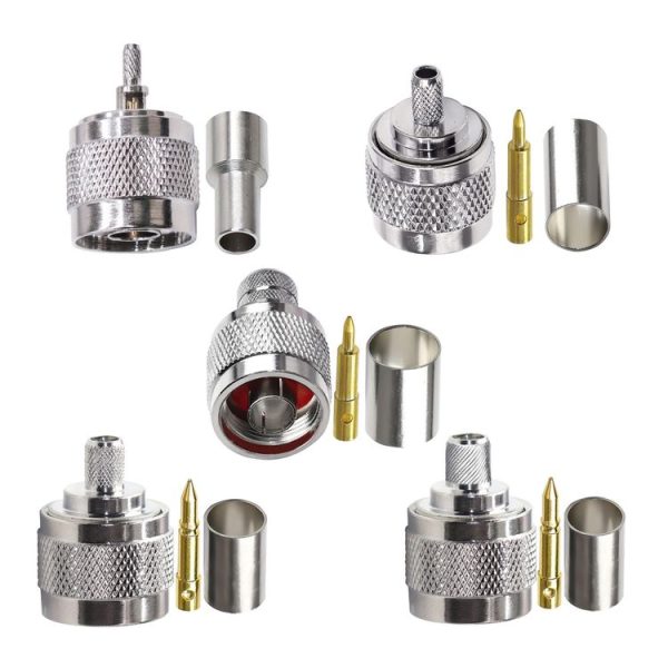 10pcs NJ-7 For LMR400 N Type Plug Connector Low Loss RF Coaxial Connector - Image 2