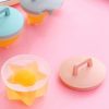 4 in 1 Home Creative Kitchen Steaming Egg Set with Oil Brush (Gray) - Image 4