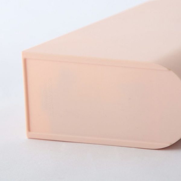 Multifunctional Home Furnishing Vertical Desktop Plastic Makeup Storage Box Student Stationery Pen Holder (Pink) - Image 8
