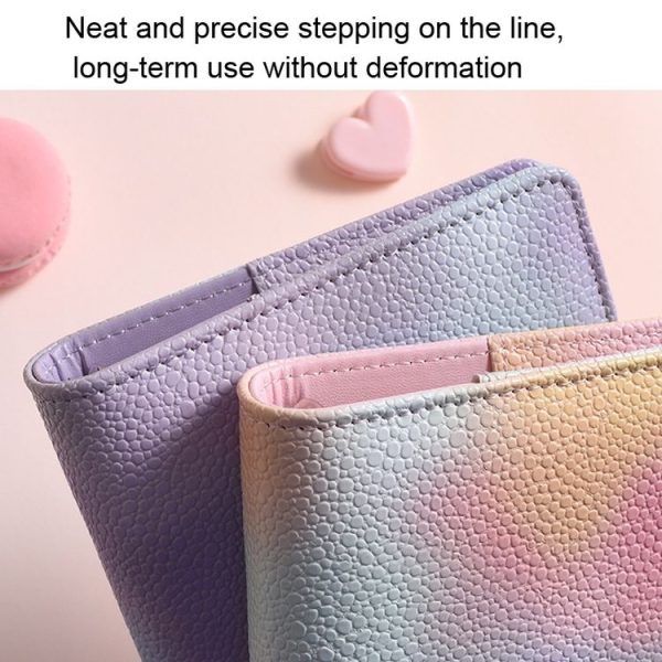 A7 PU Leather Macaron Notebook Symphony Pearl Paper Loose-leaf Cash Budget Book (Pink) - Image 5