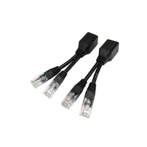 2 Sets RJ45 Network Signal Splitter Upoe Separation Cable, Style: U-01 4 Crystal Heads