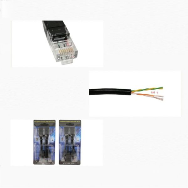 2 Sets RJ45 Network Signal Splitter Upoe Separation Cable, Style: U-01 4 Crystal Heads - Image 5