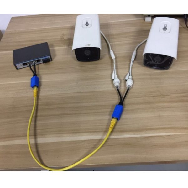 2 Sets RJ45 Network Signal Splitter Upoe Separation Cable, Style: U-01 4 Crystal Heads - Image 6
