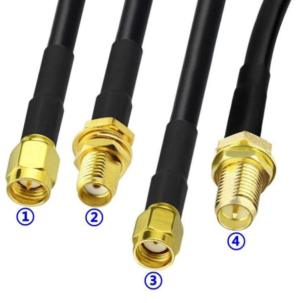 10pcs SMA Male Plug Connector Crimp For RG58 / LMR195 / RG142 / RG400 - Image 4