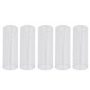 5PCS Acrylic Guitar Slide Tube Folk Slide Block, Size: 51mm (Transparent)