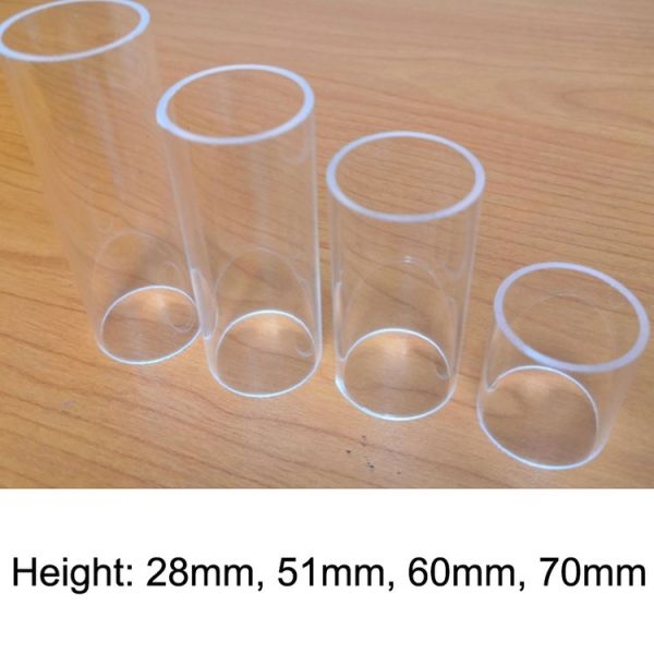 5PCS Acrylic Guitar Slide Tube Folk Slide Block, Size: 51mm (Transparent) - Image 3