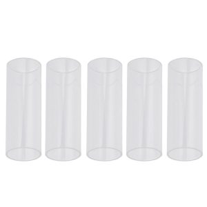 5PCS Acrylic Guitar Slide Tube Folk Slide Block, Size: 60mm (Transparent)