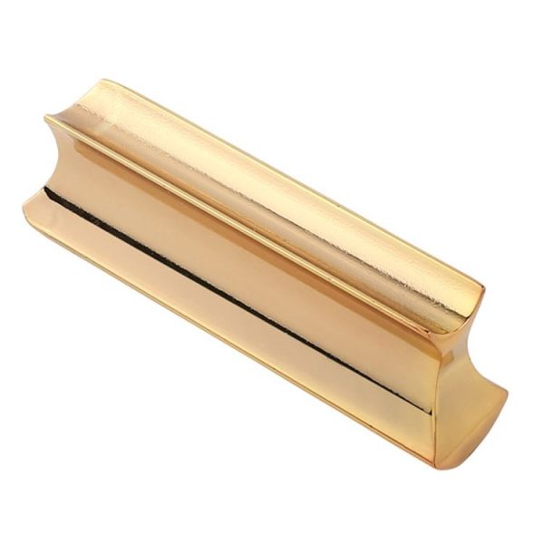 Metal Zinc Alloy Solid Guitar Slider Folk Slide Block, Size: 70mm (Gold)