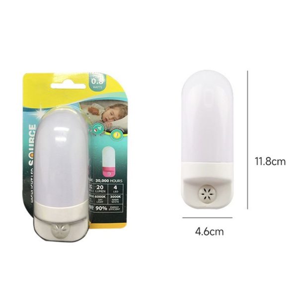 A88 Intelligent Light Sensing LED Bedside Lamp Corridor Aisle Night Light, Plug: EU Plug (Blue) - Image 2