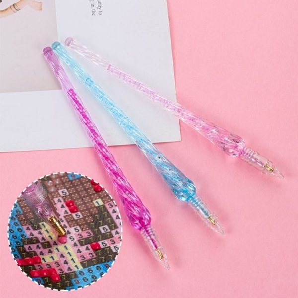 Diamond Painting Pen DIY Cross Stitch Embroidery Crafts Sewing Diamond Painting Tool (Purple) - Image 4