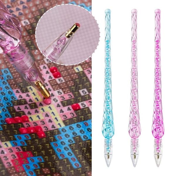 Diamond Painting Pen DIY Cross Stitch Embroidery Crafts Sewing Diamond Painting Tool (Purple) - Image 6