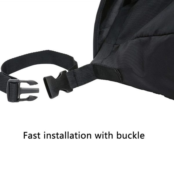 Outdoor Electric Wheelchair Armrest Storage Bag, Size: 18x16x8 inches (Black) - Image 3