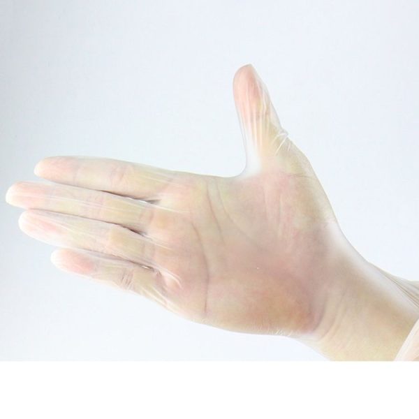 50 PCS Disposable PVC Gloves Transparent Anti-oil Anti-static Beauty Salon Manicure Tool Gloves, Size: S - Image 2