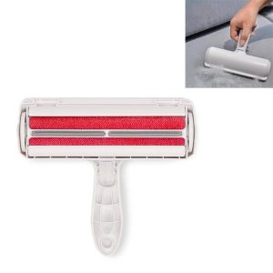 Automatic Hair-removing Double-sided Brushing Device Bed Sheet Sofa Pet Hair Sticking Device (Red)